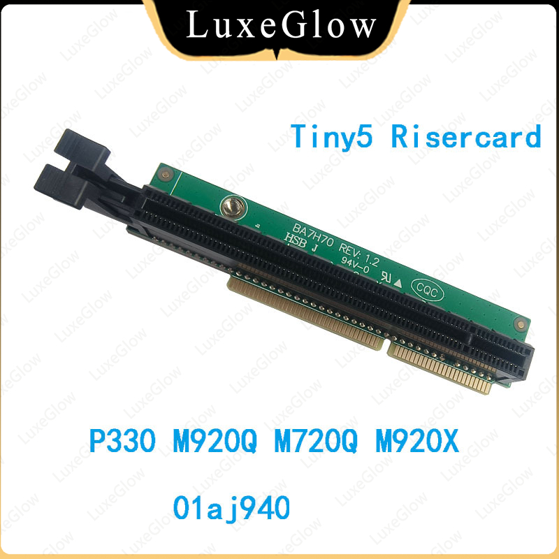 Riser การ์ด pcie x16 PCIE16 Lenovo ThinkCore M920x M720q ThinkStation P330 01AJ940 fly
