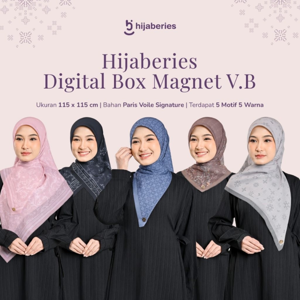 Hijabies Digital Box Magnet VB Jilbab Paris Voile Signature Premium
