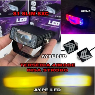 Lampu Tembak Slim S1 SXC 4 Mode Flash Kuning Putih Waterproof Mini Laser Slim SXC