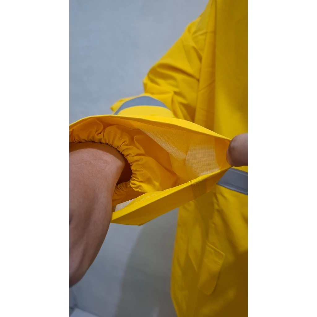 ชุดเสื้อกันฝนผู้ใหญ่ XXL พีวีซี มีแถบสะท้อนแสงสำหรับขับขี่มอเตอร์ไซค์ thumbnail 7