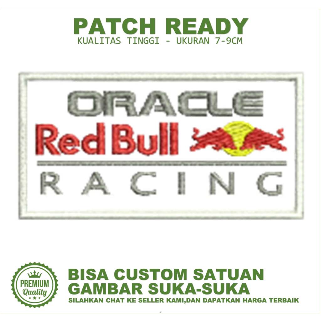 EMBLEM PATCH EMBROIDERY ORACLE RED BULL RACING EMBROIDERY ESTIMONI-BC