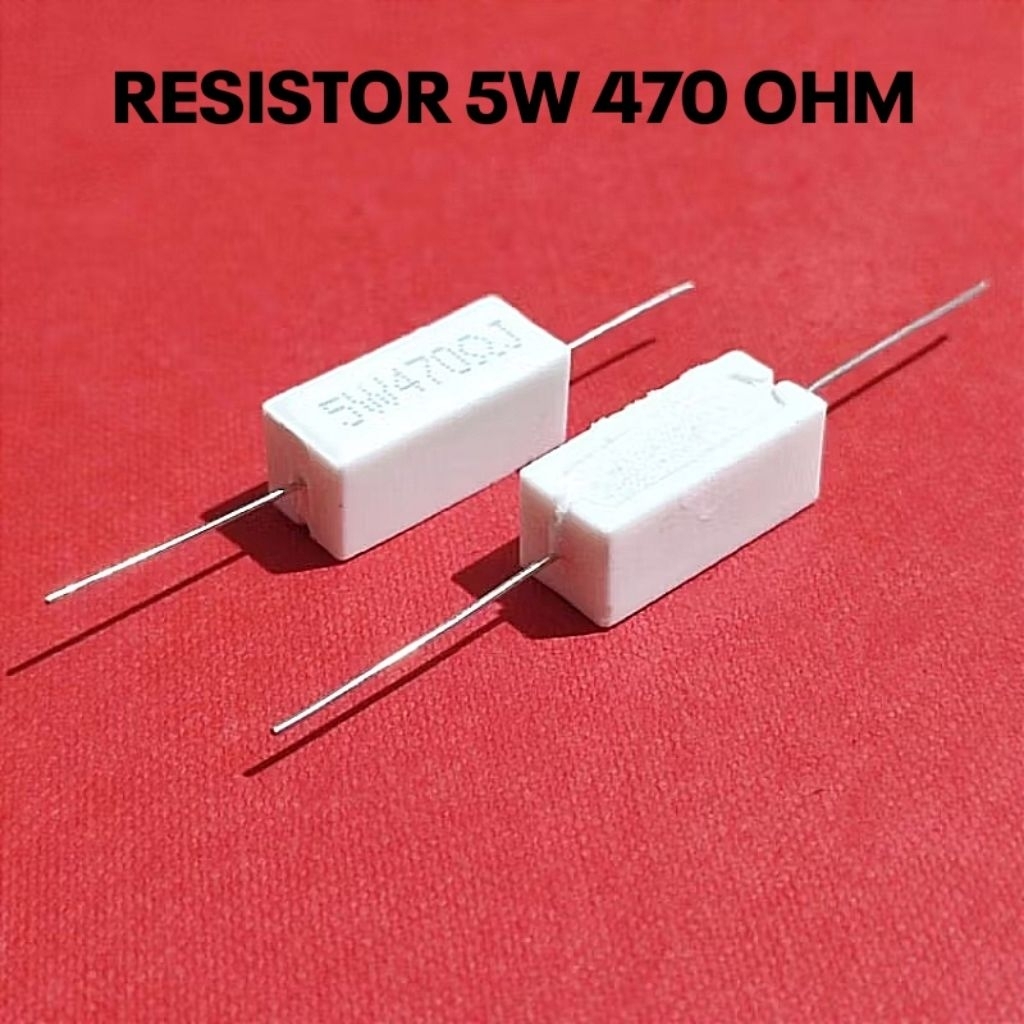 5W 5WATT 470R 470 OHM ROHS CHALK RESISTOR