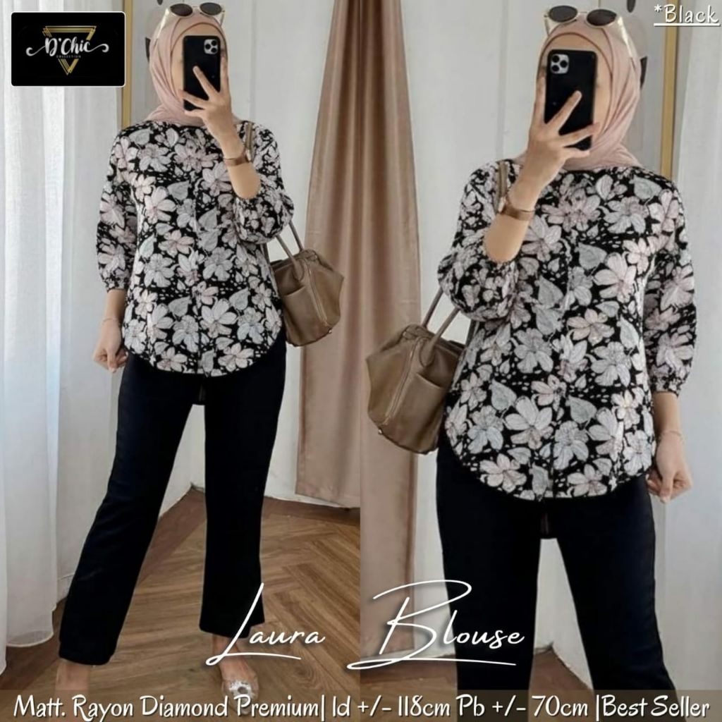 KEMEJA Laura / Rinda / Zanit / Gloma Blouse / เสื้อเรยอน / เสื้อทํางานลําลองใส่สบาย