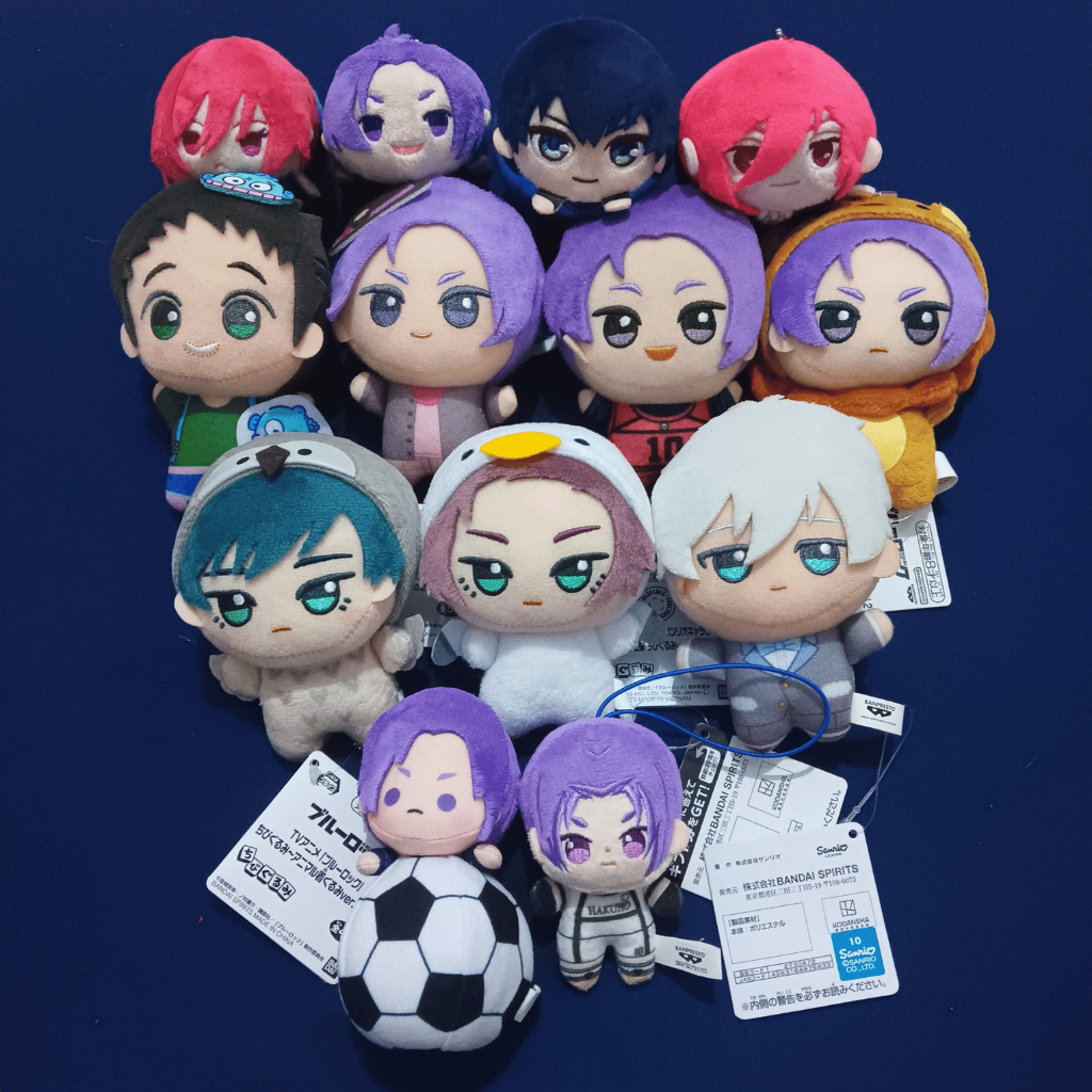 Chigiri Hyouma Mikage Reo Tokimitsu Aoshi Isagi Nagi Seisirou Itoshi Sae Rin Yoichi Blue Lock Plush 