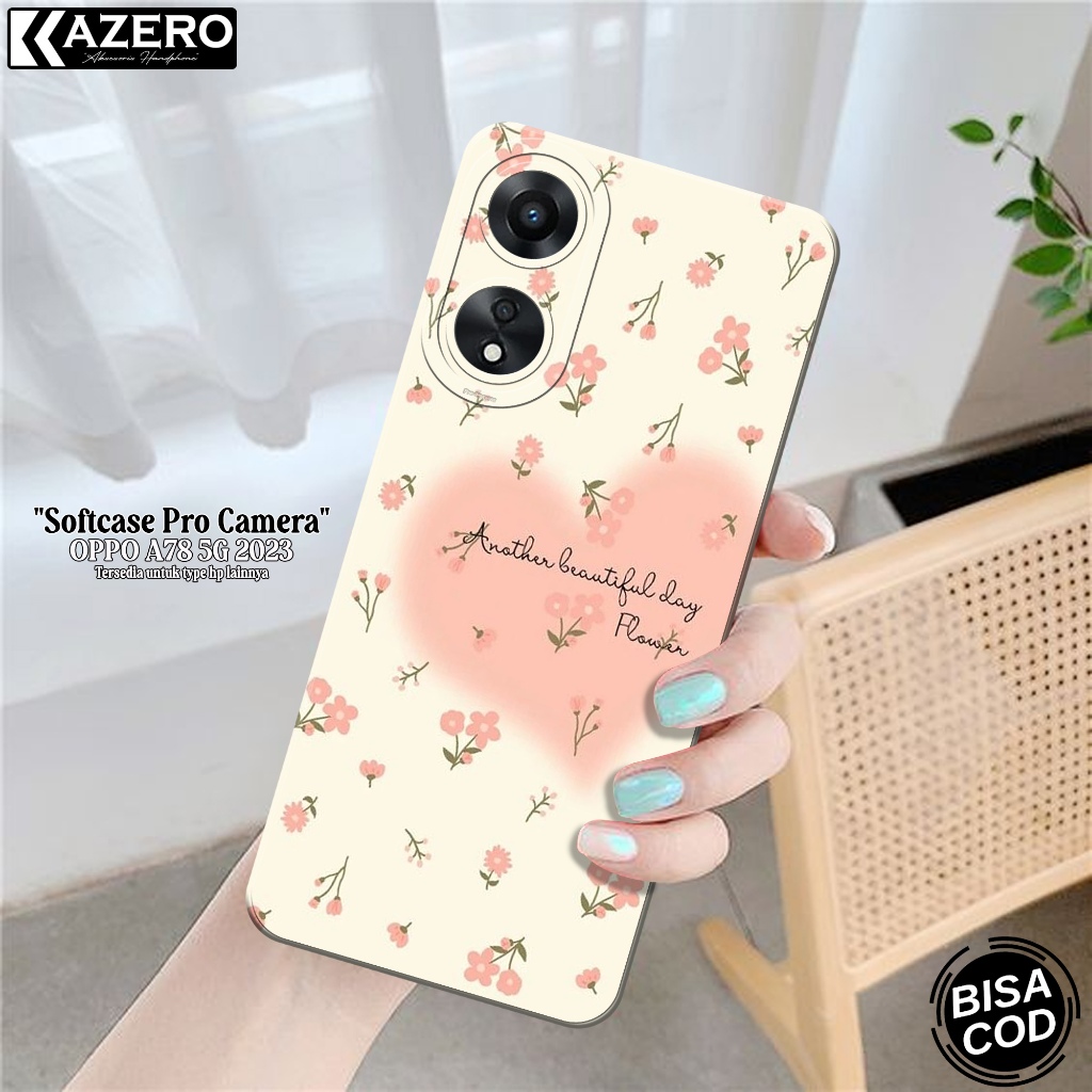 HP OPPO A78 5G เคสโทรศัพท์แฟชั่นล่าสุดกรณีความงาม Softcase OPPO A78 5G ซิลิโคน Pro ปลอกกล้อง OPPO A7