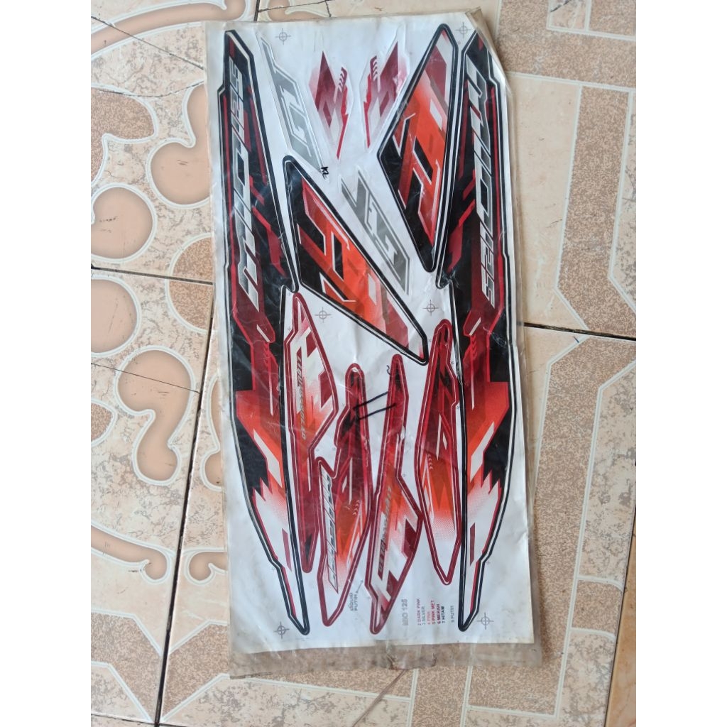 Yamaha mio GT 125 ชุดสติ๊กเกอร์แถบสีส้มสีดํา