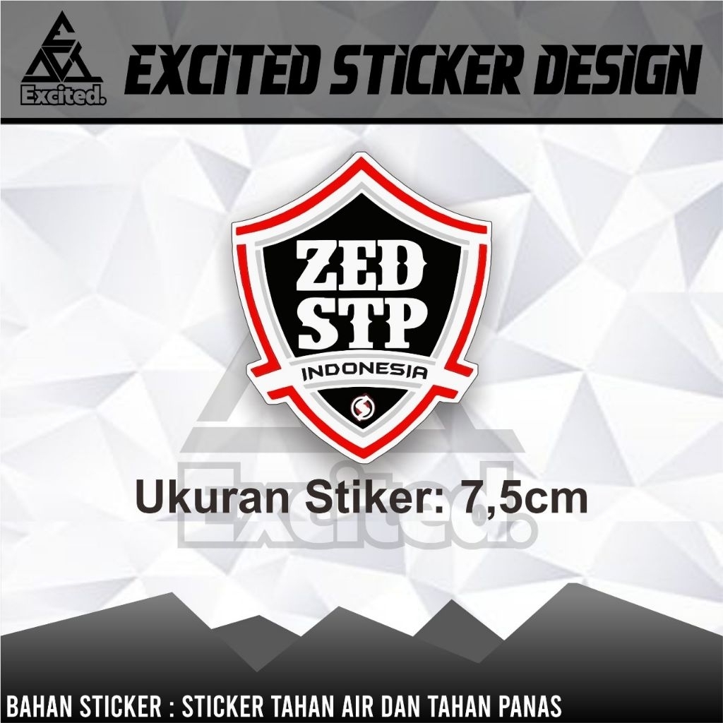 สติ๊กเกอร์ไวนิลโลโก้ ZAD STP
