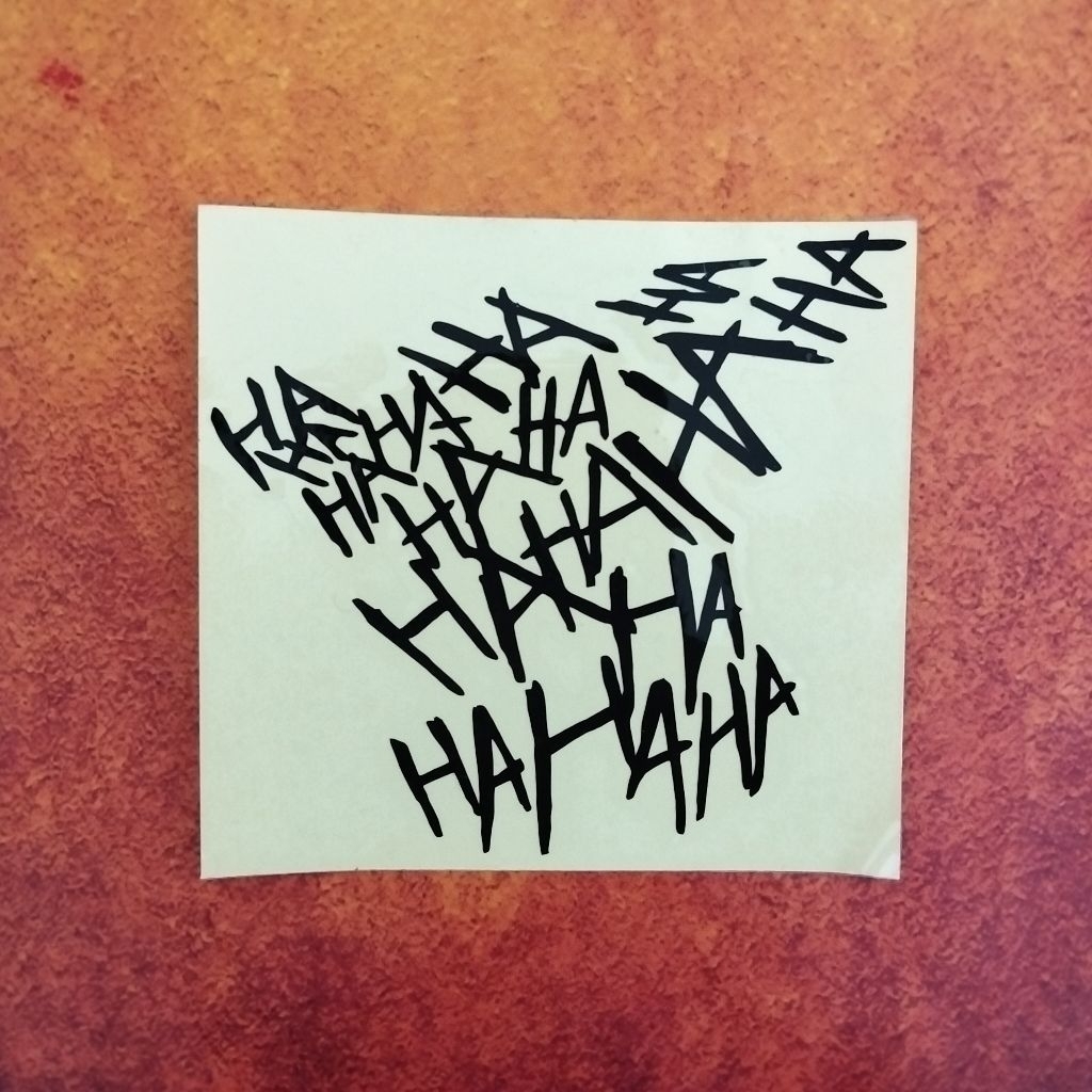 HAHAHA Joker Cutting Sticker อุปกรณ์ตกแต่งรถมอเตอร์ไซค์