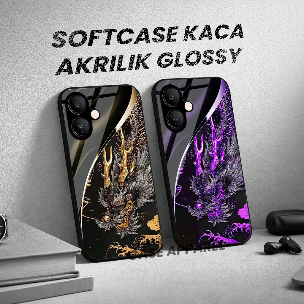 เคส Vivo V60 Lite - Vivo V60 Lite Glass Softcase - Vivo V60 Lite Glass softcase - GC 498