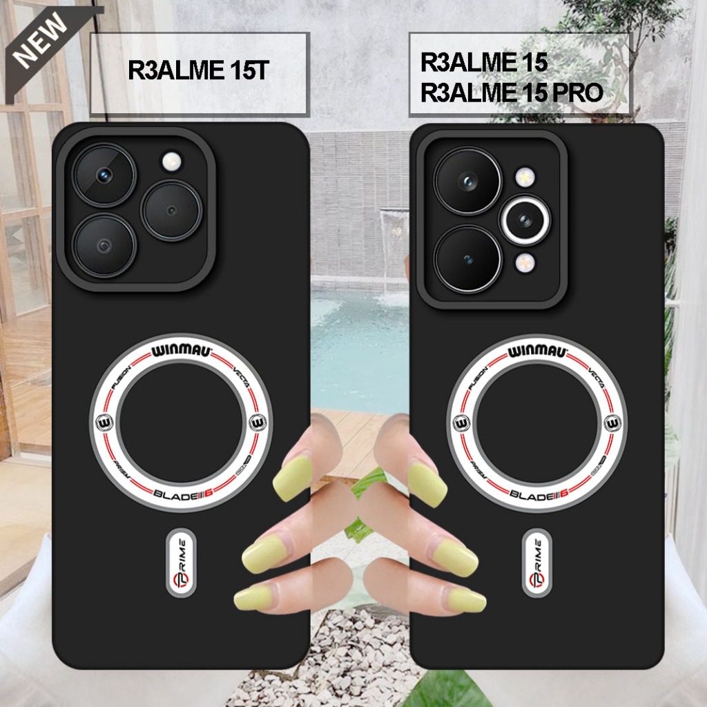 เคส REALME 15 2025 _ เคส REALME 15T 2025_ เคส REALME 15 PRO - เคสซิลิโคนสีดําใสสุดเท่