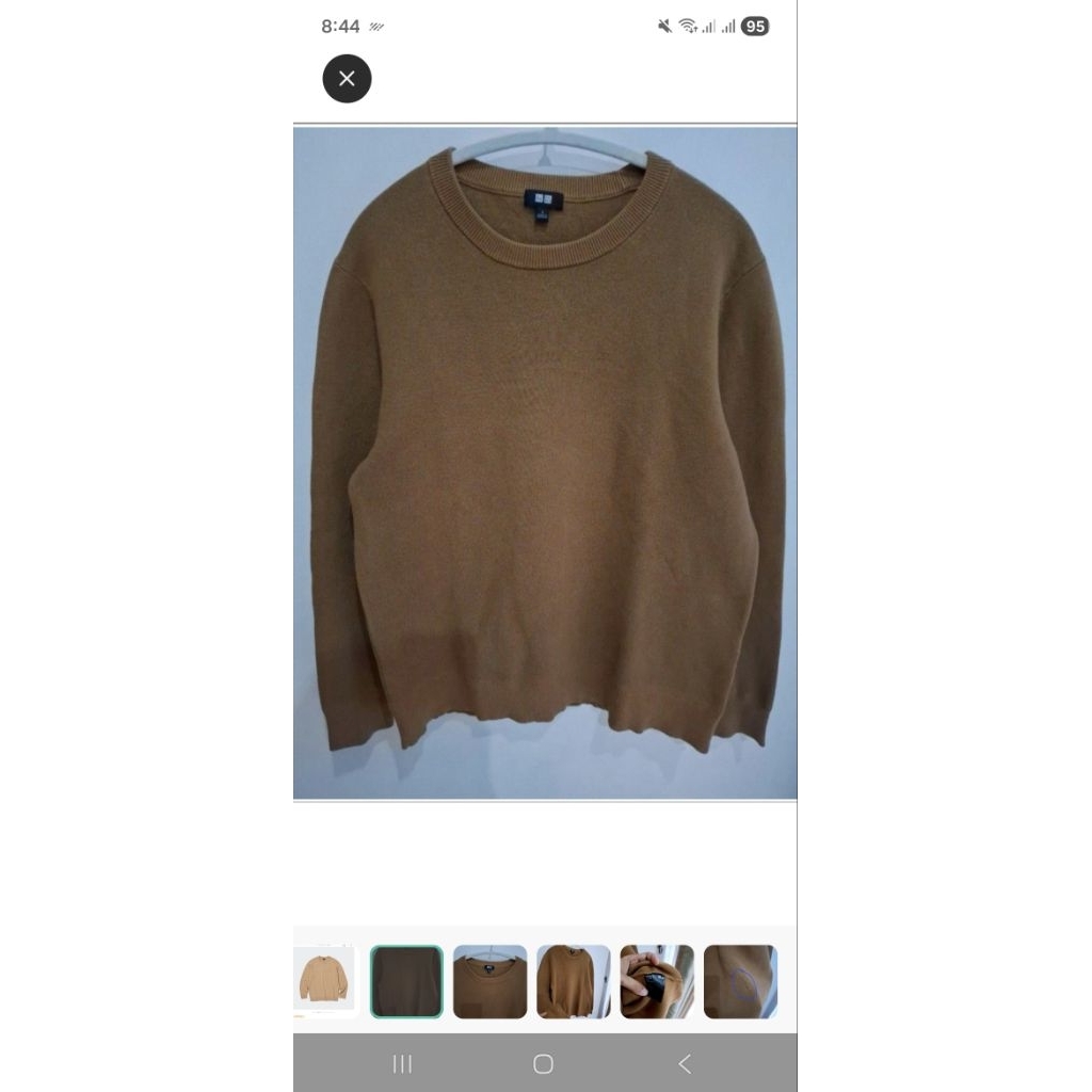 เสื้อสเวตเตอร์ UNIQLO WASHABLE MILANO RIBBED