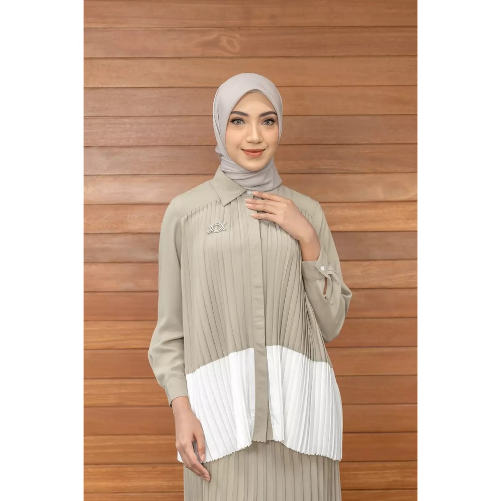 Rose Shirt Sage Green uk L จาก Klamby