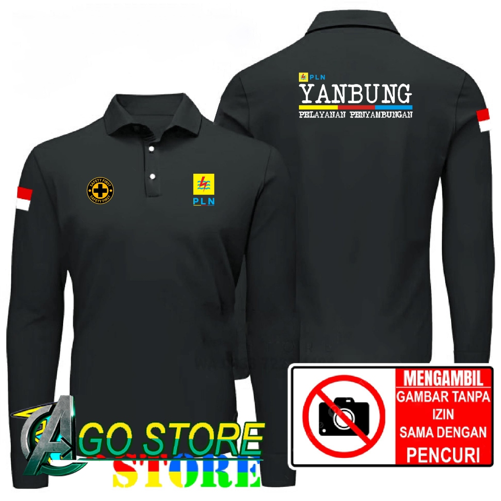 เสื้อคอปกสไตล์โปโล PLN YANBUNG เสื้อคอปก - PLN MANUFACTURING SERVICES DTF AGOSTORE สกรีนลาย Wangky เ