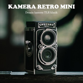 CHUZHAO Kamera Retro Mini M1 Bentuk Kamera TLR Klasik 12MP Mainan Kamera CCD Digital Camera
