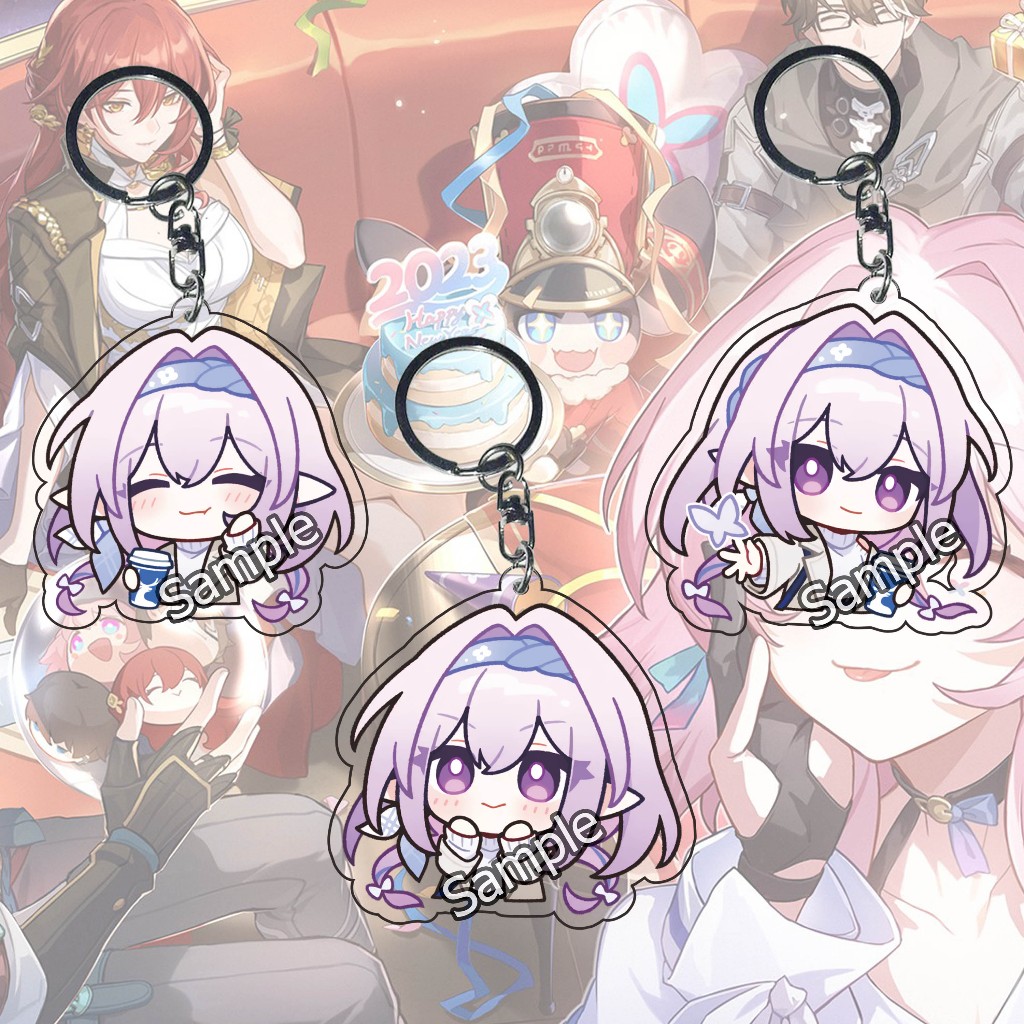 GANTUNGAN Honkai Star Rail Castore พวงกุญแจลําลอง - พวงกุญแจ - สายคล้องโทรศัพท์มือถือ - Shiroha Naru