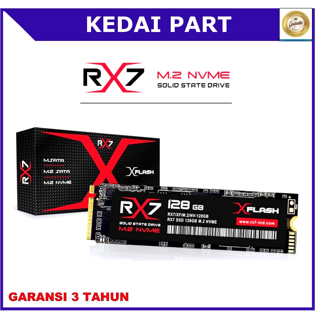 SSD M2 NVME / M.2 NVME / M2NVME 128GB RX7 รับประกัน 3 ปีอย่างเป็นทางการ - SSD เท่านั้น