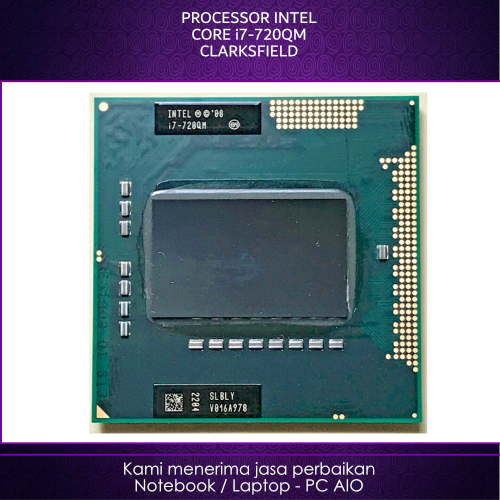 INTEL Core i7-720QM 1.6GHz ซ็อกเก็ต G1 โปรเซสเซอร์/ซ็อกเก็ต rPGA988A 2nd