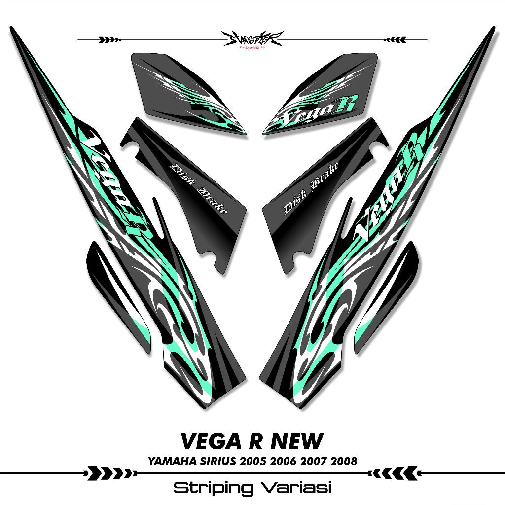 STRIPING VEGA R ใหม่สติ๊กเกอร์สติ๊กเกอร์ YAMAHA VEGA R NEW 110 SIRIUS SPARK NANO 2005 2006 2007 2008