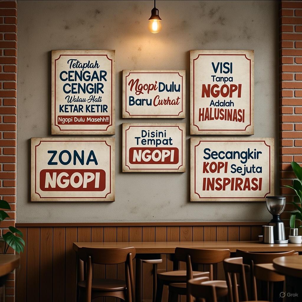 AESTHETIC WALL DECORTATION COFFEE THEME WALL DECORTATION CAFE WALL DECOR MD86