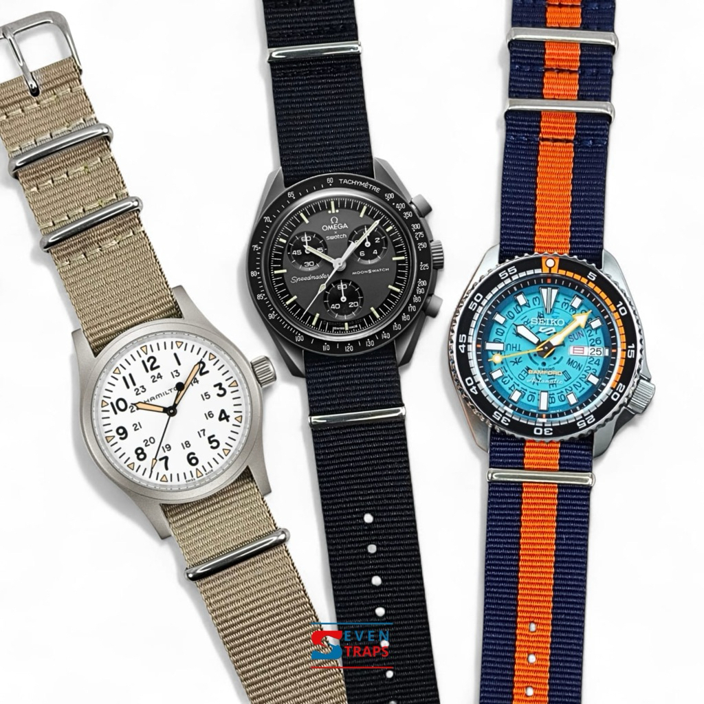 CLASSIC NATO NYLON WATCH STRAP 14mm 16mm 18mm 20mm 22mm