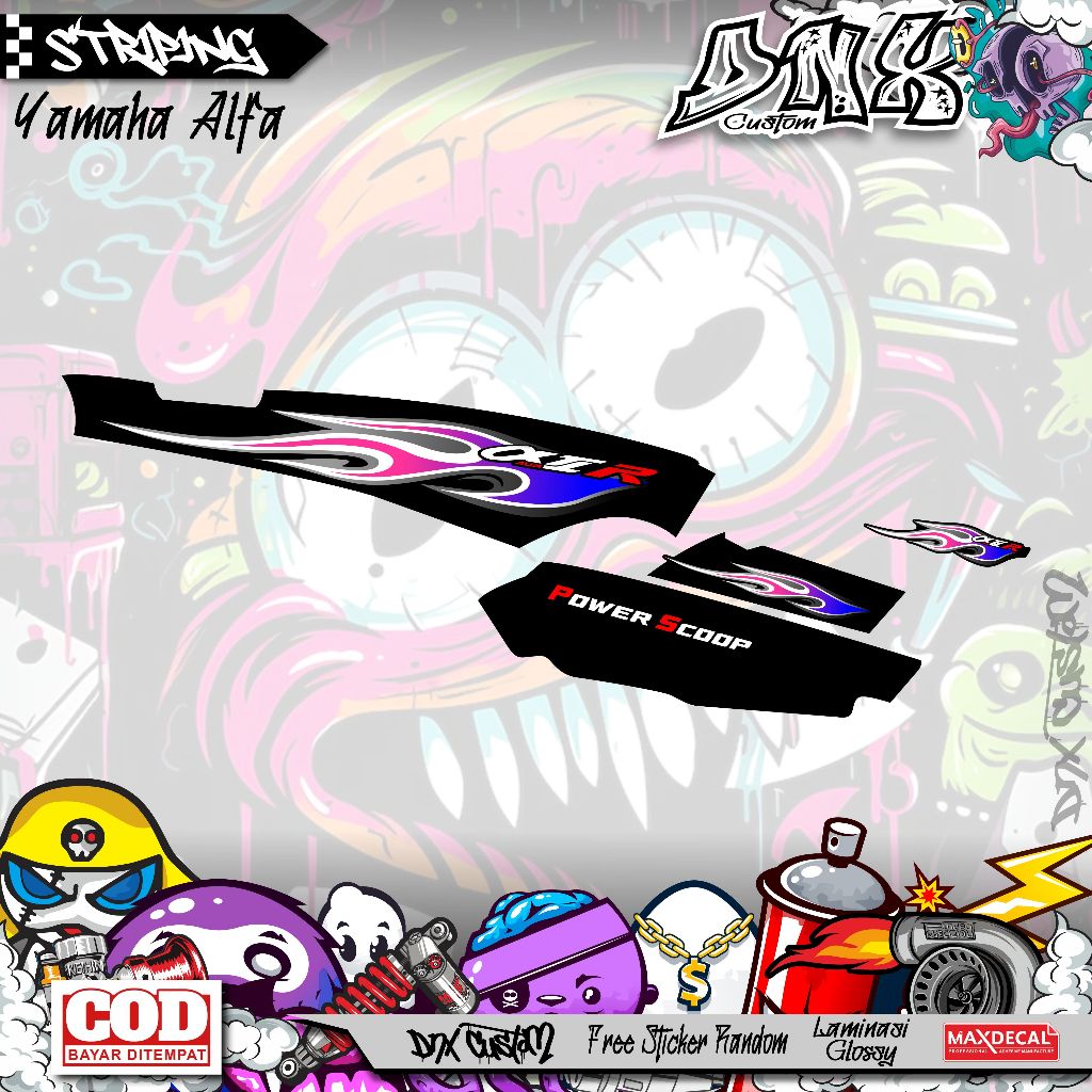 YAMAHA ALFA ALFA ALFA 100 1996 POWER SCOOP แถบตัวแปรพร้อม FIRE MOTIF KD2