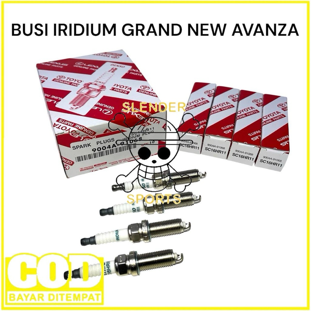 IRIDIUM SPARK PLUG GRAND NEW AVANZA - DENSO IRIDIUM SPARK PLUG ALL NEW RUSH AGYA 1.2 - IRIDIUM SPARK