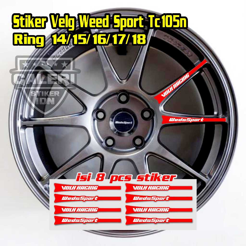 สติ๊กเกอร์ velk weds sport tc105n สติ๊กเกอร์ volk velk mobil weds sport tc105n แหวน 14 15 16 17 18