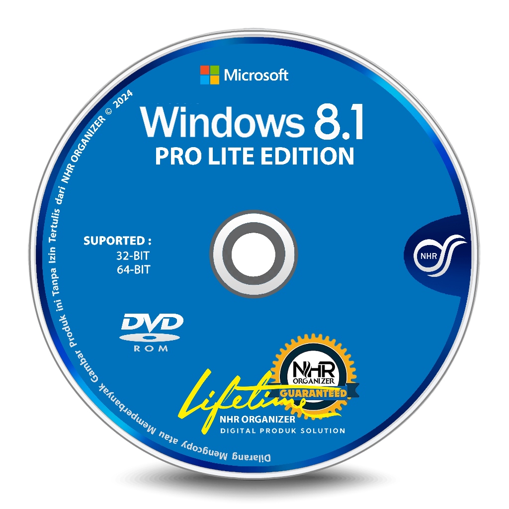 MICROSOFT ดีวีดี ไมโครซอฟต์® หน้าต่าง® 8.1 โปรไลท์ | X86 | X64