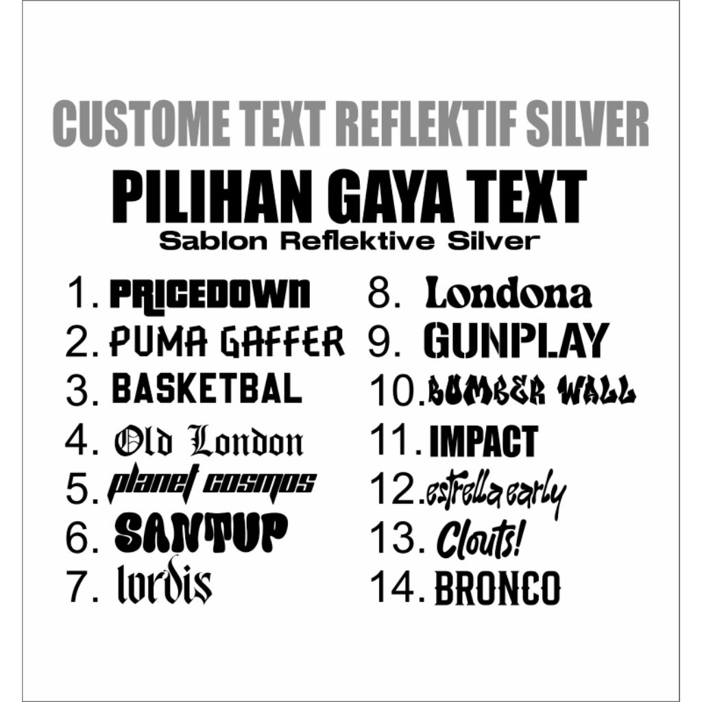 [ใหม่] CUSTOME REQUESTS TEXT REFLECTIVE SCREEN PRINTING LIGHT-UP SCREEN PRINTING READY TO PRESS IRON