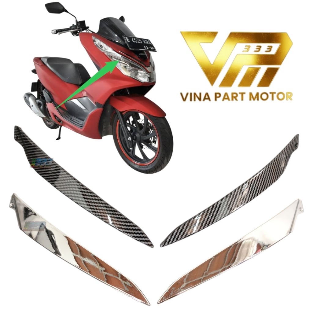 LOKAL ไฟหน้าแม่พิมพ์ honda pcx 150 พื้นเมืองใหม่ k97 ขวาซ้ายชุดโครเมียม