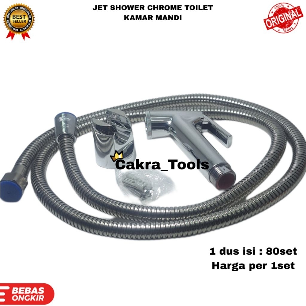JET SHOWER CHROME BATHROOM SHOWER BIDET CHROME 150CM
