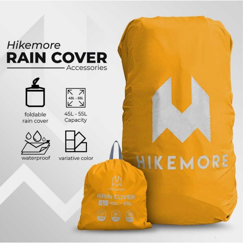 Hikemore Outdoors - Rain Cover Waterproof Travel Backpack Size L 45-55L
