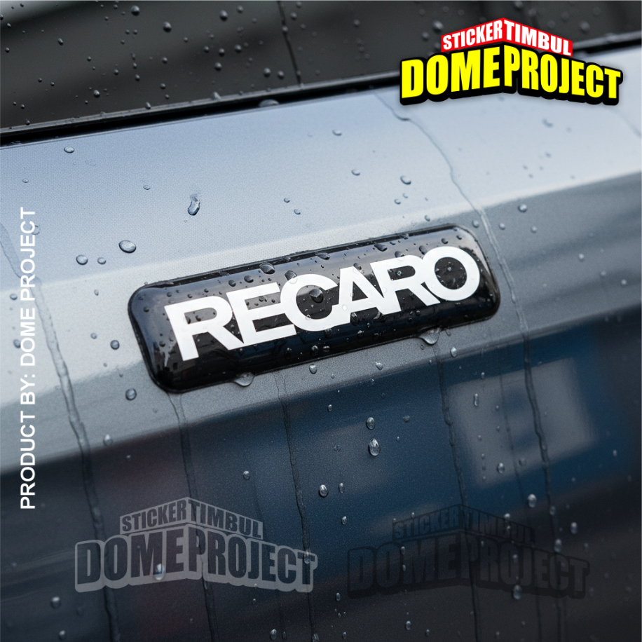 สติ๊กเกอร์กันน้ํา FLEXIBLE EMBLEM RAISED RECARO