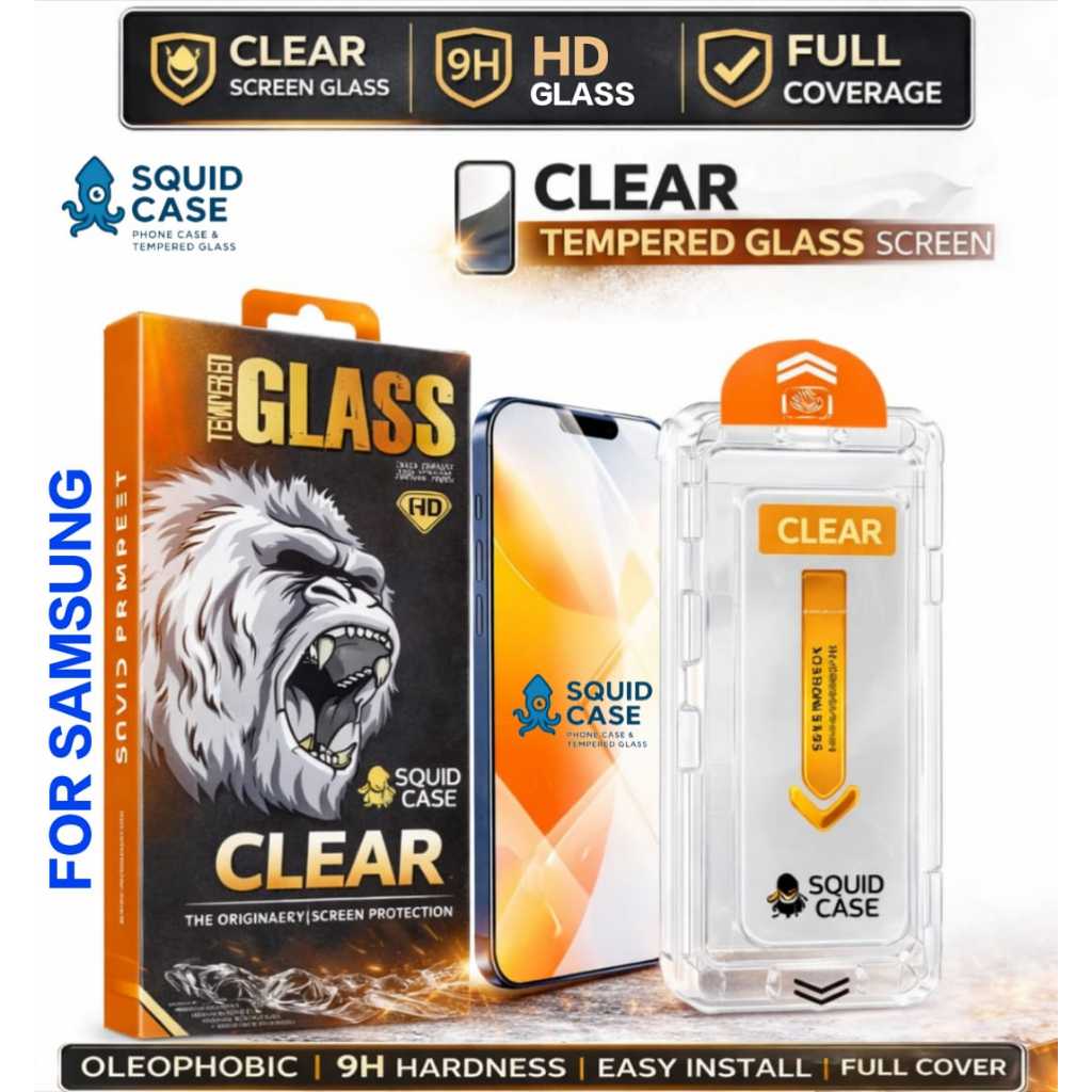 SUPERFIT ฟิล์มกระจกนิรภัย KINGMONKEY [CLEAR] สําหรับ SAMSUNG A02 A03 A04 A05 A06 A07 A12 A13 A14 A15