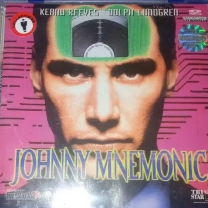 VCD Original Johnny Mnemonic Feat Keanu Reeves ข้อความอินโดนีเซีย