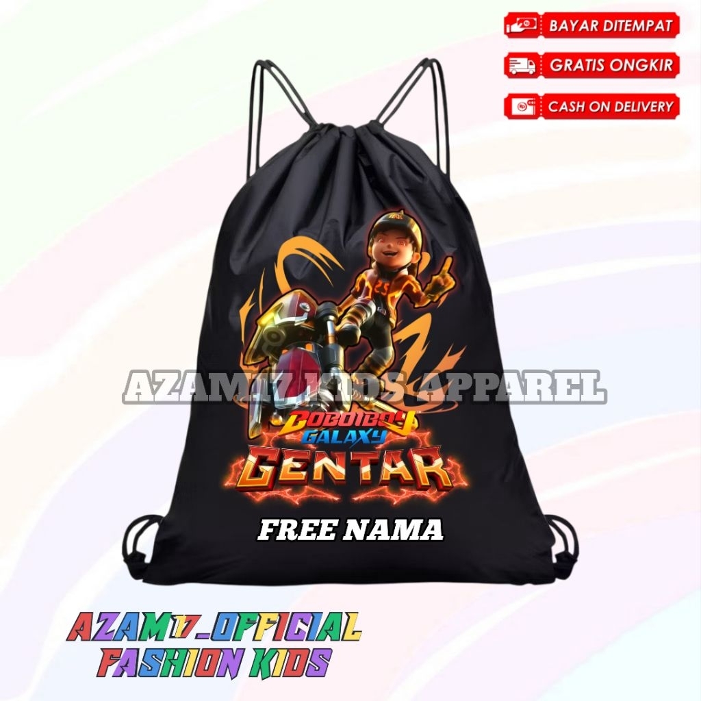 ใหม่ล่าสุด BOBOLIBOY GENTAR CHILDRENS STRING BAG ฟรี NAAM / CHILDRENS CORDURA BACKPACK DRAWSTRING BA
