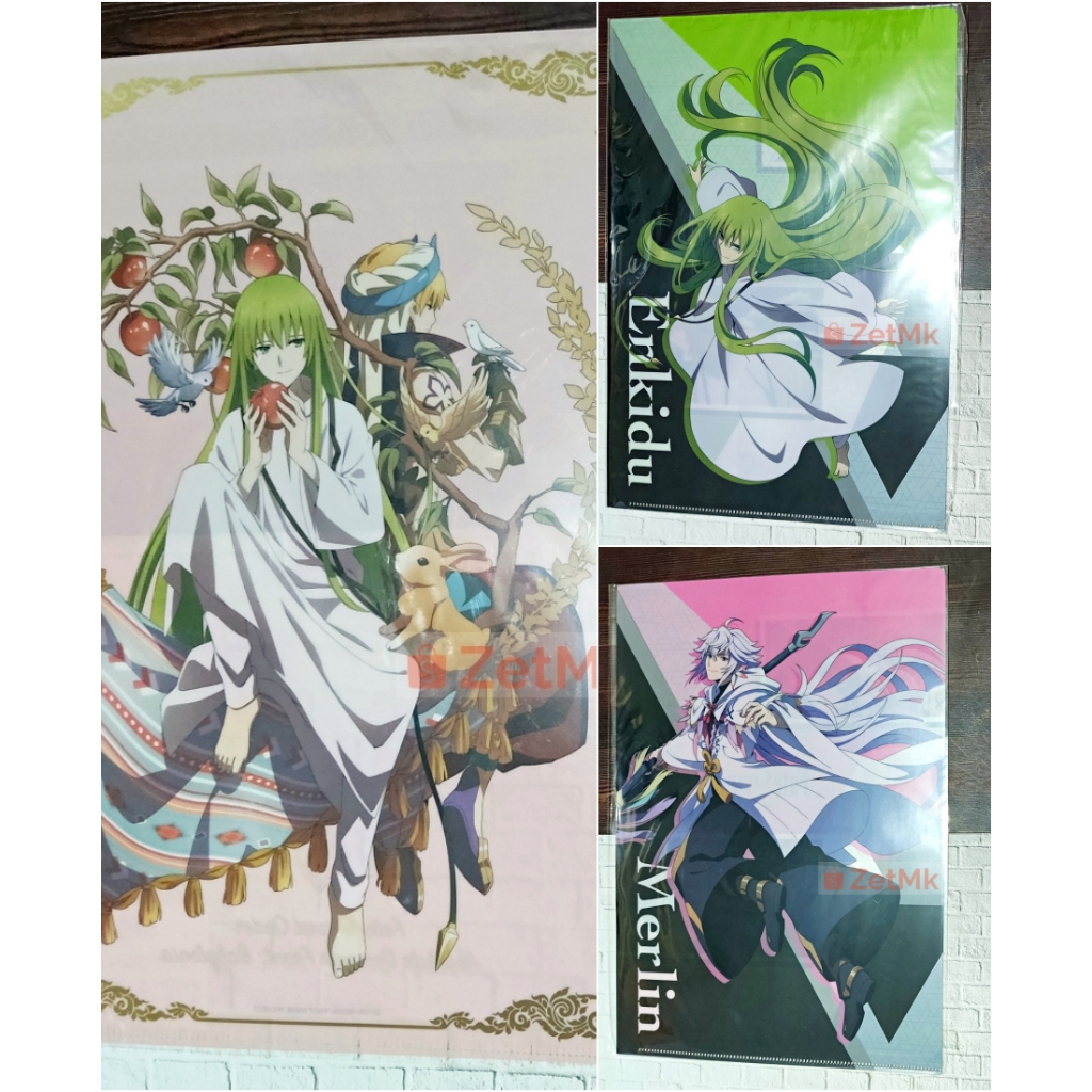 [ชุด 3 ชิ้น] FGO Fate Grand Order Babylonia Gilgamesh Caster Merlin Enkidu Kingu Clear File