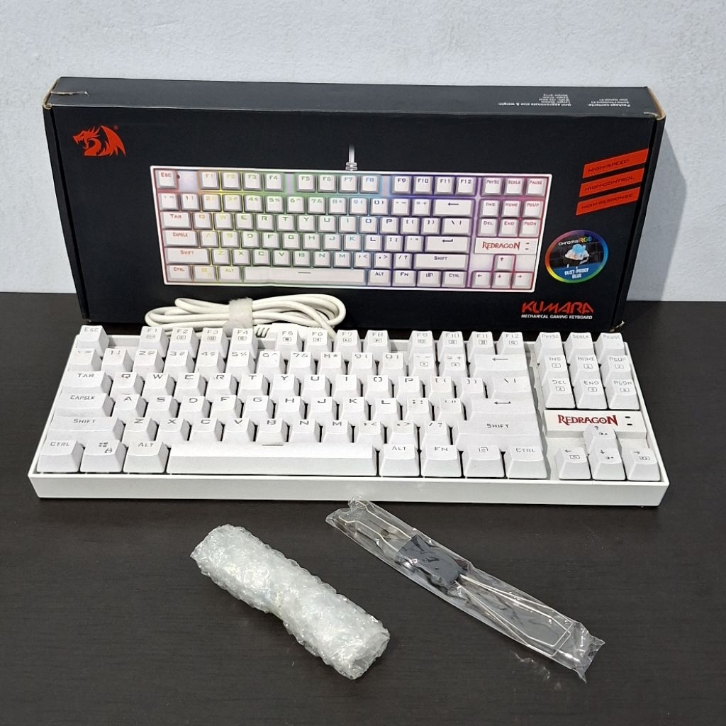 REDRAGON KUMARA K552W RGB WHITE 87KEYS WIRED