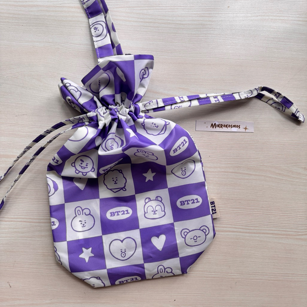 OFFICIAL BT21 กระเป๋าหูรูด พร้อมส่ง NEW