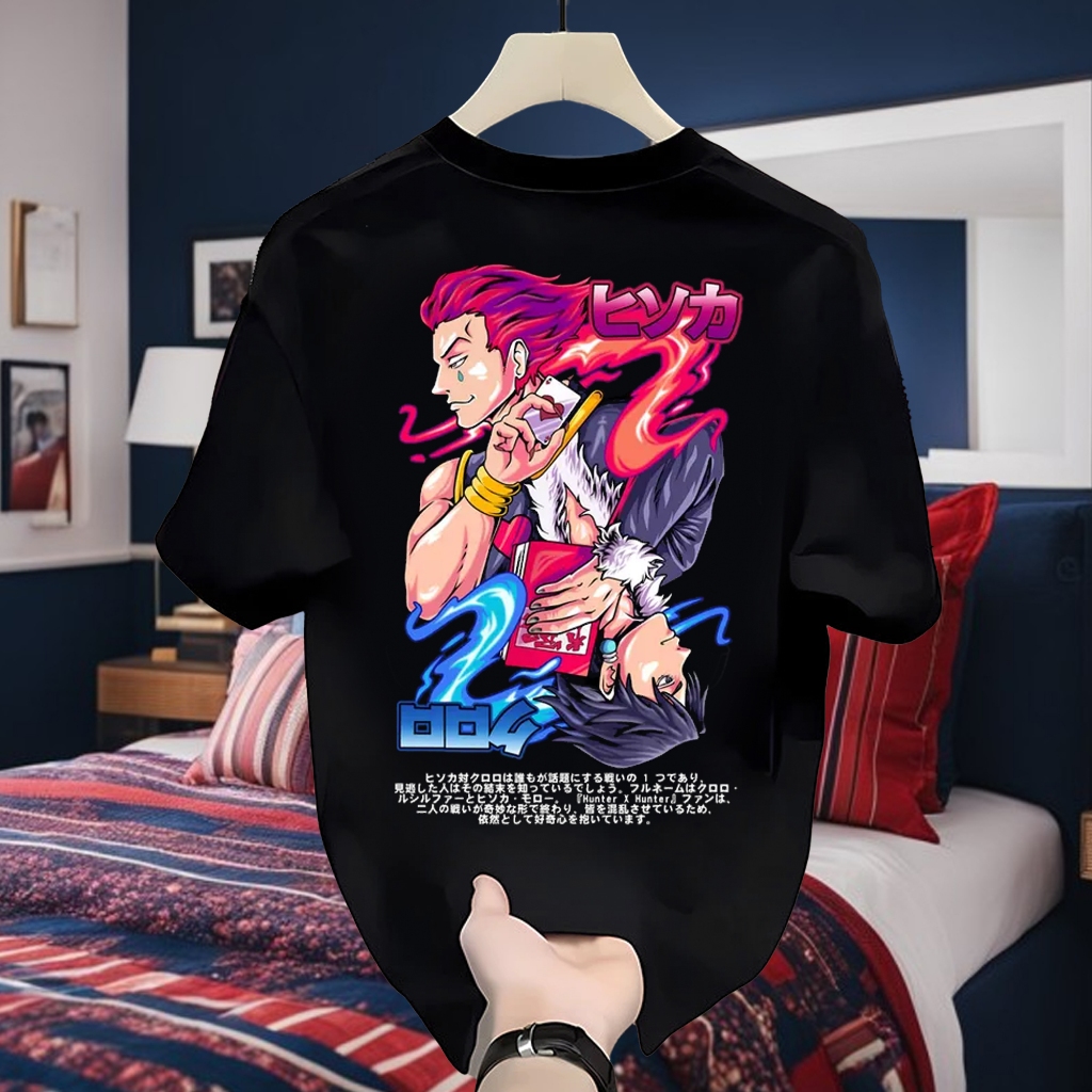 เสื้อยืด Anime Hunter X Hunter HISOKA Distro Clothes 24s 200 GSM เสื้อยืด