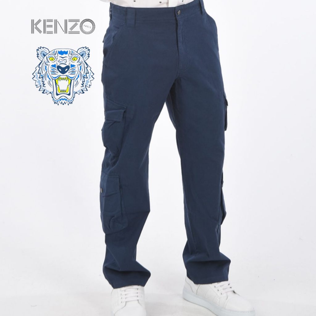 Kenzo กางเกงคาร์โก้หลายกระเป๋า