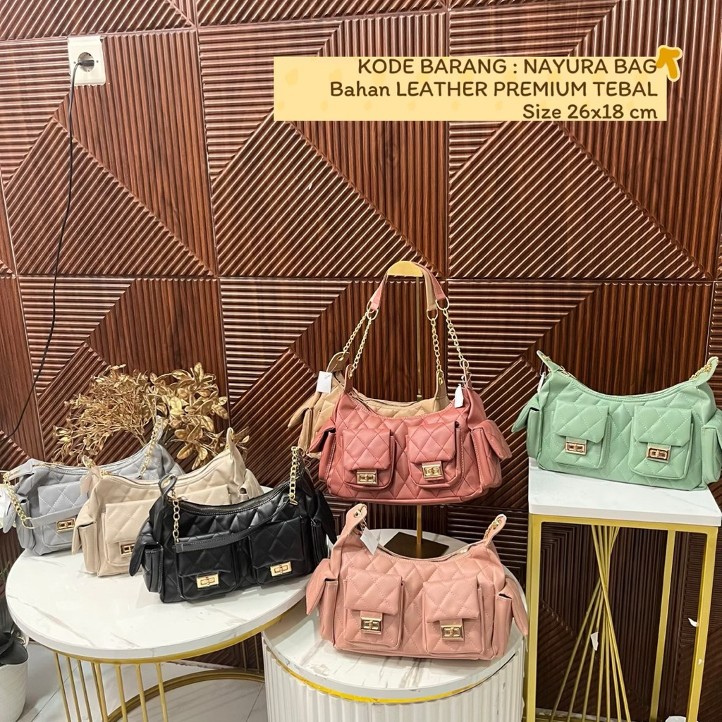 CFG NAYURA BAG 100% กระเป๋าจริงสําหรับผู้หญิง สไตล์เกาหลี แบรนด์ทันสมัย
