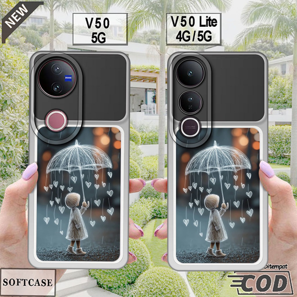 เคส VIVO V50 5G 2025 - เคส VIVO V50 LITE 4G / 5G 2025 _ เคสซิลิโคนสีดํายืดหยุ่น