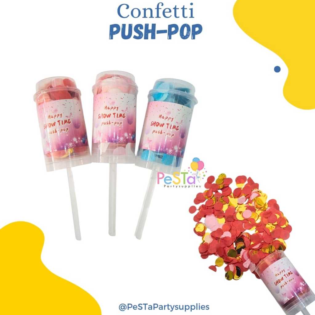 Push Pop Confetti/Party Popper Mini/Confetti Popper_PeStaPartyupplies