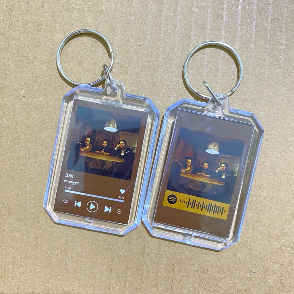 พวงกุญแจ GUNGAN สีบรอนซ์ | Spotify Code พวงกุญแจสีบรอนซ์ พวงกุญแจอะคริลิคสีบรอนซ์
