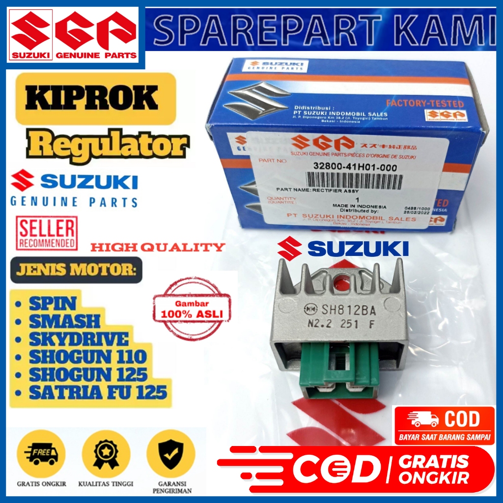 KIPROK REGULATOR SPIN SMASH SATRIA FU NEX 110 SATRIA 2 TAK SHOGUN 110 125 HAYATE SKYDRIVE SKYWAVE TORNADO SGP 32800 45H01 000