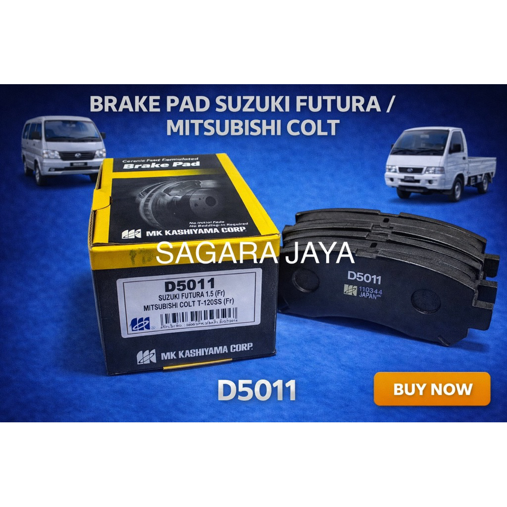ผ้าเบรคหน้า Suzuki Futura 1.5 / T-120SS MK Kashiyama - ผ้าเบรคหน้า D5011