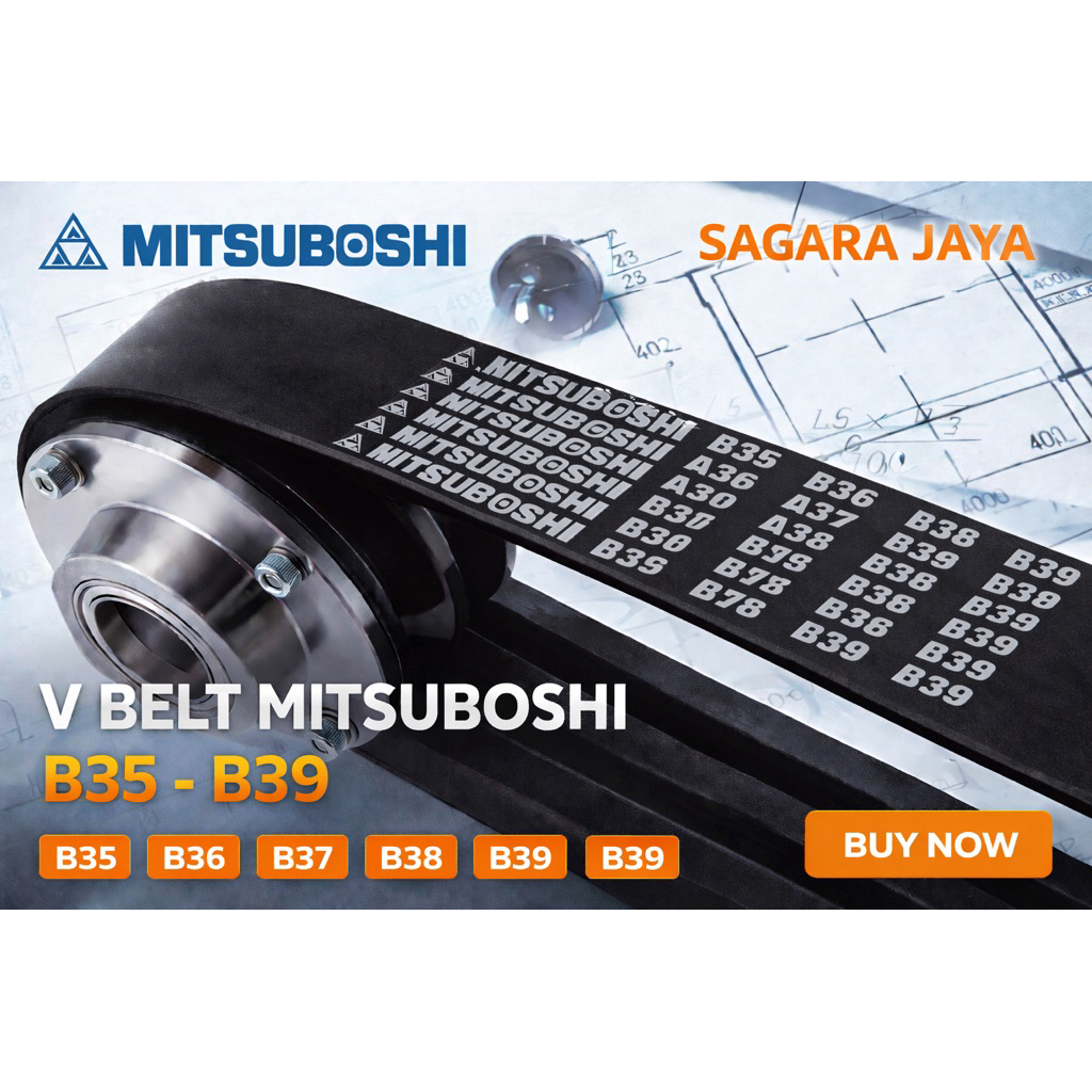 สายพาน V Vanbel Fanbel MITSUBOSHI B35 B36 B37 B38 B39