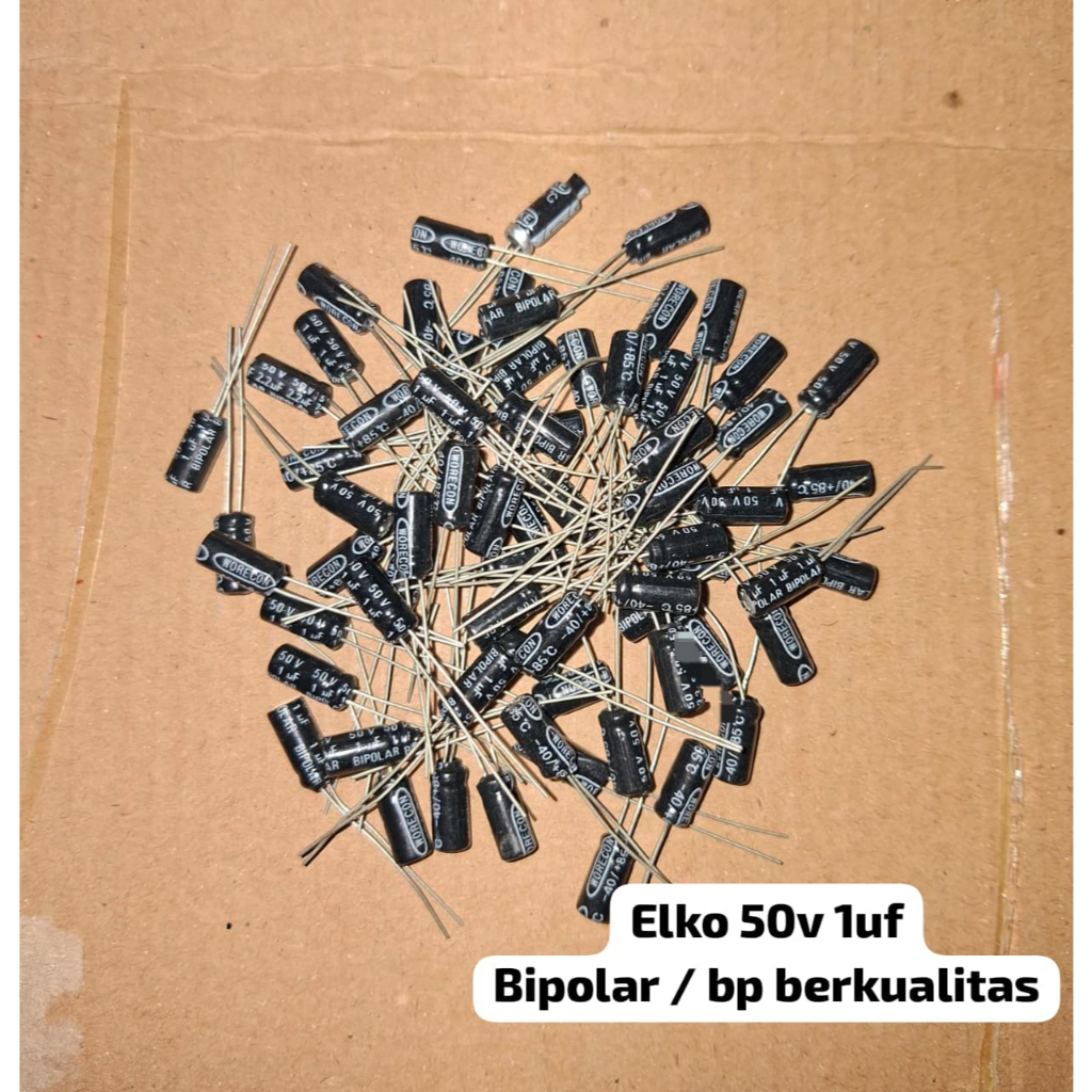 Elko 50v 1uf BIPOLAR / BP คุณภาพดั้งเดิม