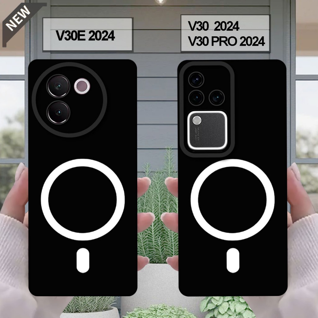 เคส VIVO V30 _เคส VIVO V30E _เคส VIVO V30 PRO - เคสซิลิโคนสีดําใส ยืดหยุ่นหนายืดหยุ่น